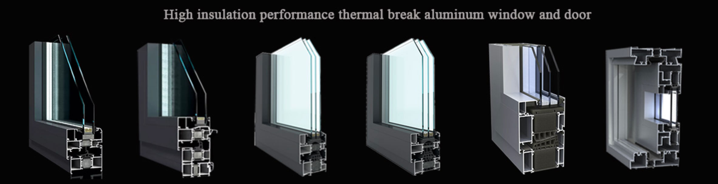 Thermal Break Aluminum and Door Cutaway Graphic