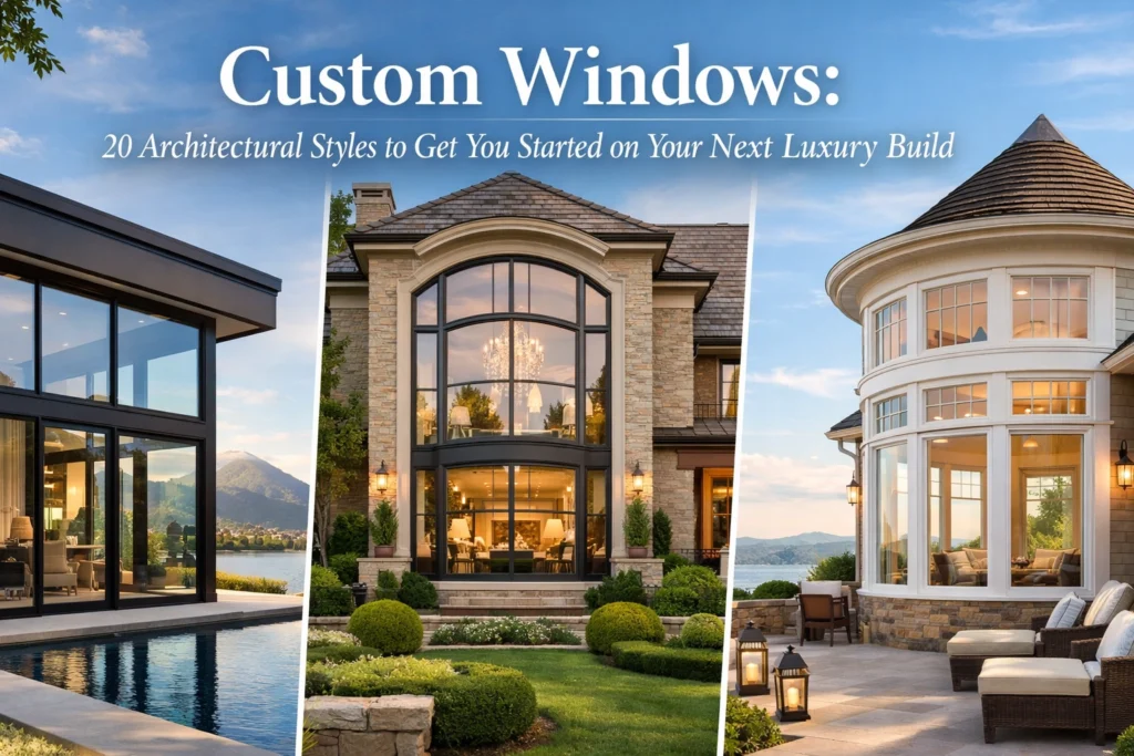 Custom Windows: 20 Architectural Styles to Get You Started on Your Next Luxury Build