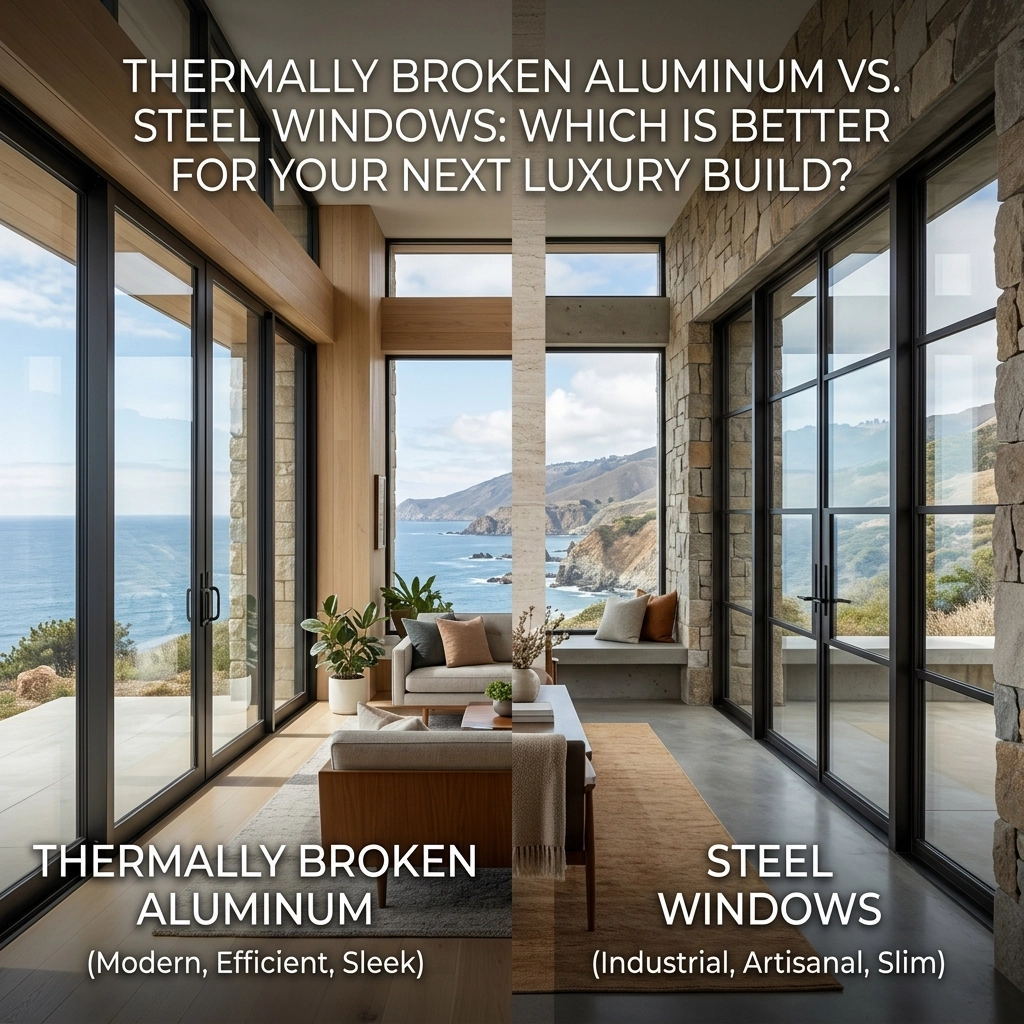 Thermally Broken Aluminum vs. Steel Windows: Which Is Better For Your Next Luxury Build?