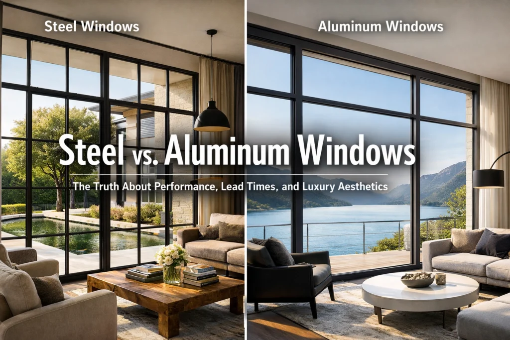 Steel vs. Aluminum Windows: The Truth About Performance, Lead Times, and Luxury Aesthetics