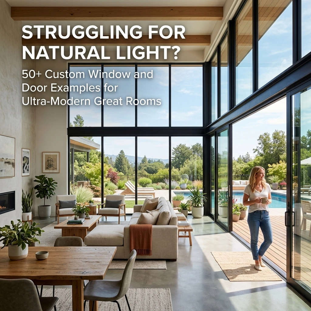 Struggling for Natural Light? 50+ Custom Window and Door Examples for Ultra-Modern Great Rooms